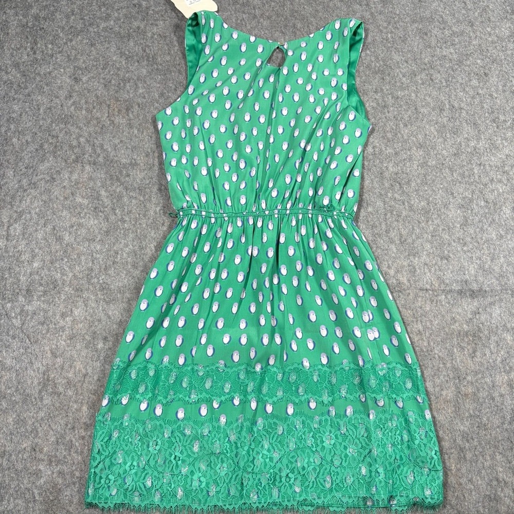 Chelsea & Violet Women's Dress Size Large Green Elastic Sleeveless Sundress $118 - Picture 2 of 8